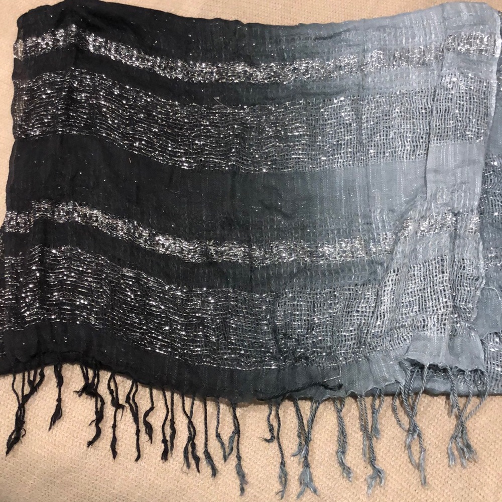 Ombré grey scarf